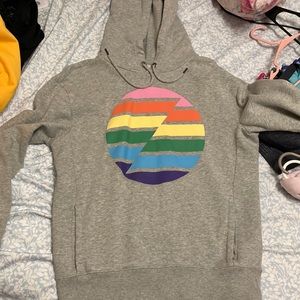 Grey Aeropostale pride hoodie